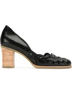 Sarah Chofakian cut-out detail pumps - Noir - thumbnail