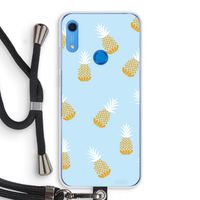 Ananasjes: Huawei Y6s Transparant Hoesje met koord