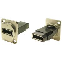 FT Metal DisplayPort F-F CSK Adapter, Bus, inbouw DisplayPort aansluiting - DisplayPort aansluiting CP30233M Cliff 1 stuk(s)