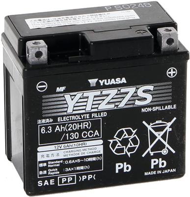 YUASA Battery ytz7s agm