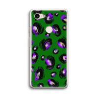 Green Cheetah: Google Pixel 3 Transparant Hoesje