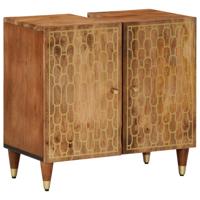 Wastafelkast 62x33x58 cm massief mangohout