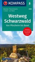 Wandelkaart 2505 Westweg Schwarzwald | Kompass - thumbnail