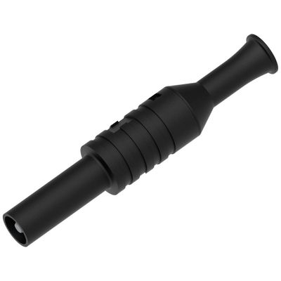 Electro PJP 1065-CD1-N Laboratoriumstekker Stekker Stift-Ø: 4 mm Zwart 1 stuk(s) Piece