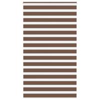 VidaXL Zebra rolgordijn 135x200 cm stofbreedte 130,9cm polyester bruin