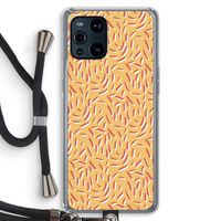 Camouflage: Oppo Find X3 Transparant Hoesje met koord
