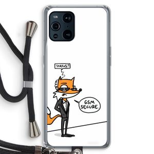 GSM secure: Oppo Find X3 Transparant Hoesje met koord
