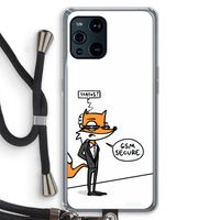 GSM secure: Oppo Find X3 Transparant Hoesje met koord