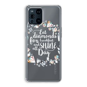 Diamonds: Oppo Find X3 Transparant Hoesje