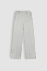 NoBell Meisjes broek wide leg - Sayla - Zilver grijs