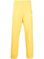 Jacquemus pantalon de jogging en coton biologique à logo imprimé - Jaune