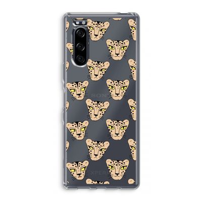 Tijger: Sony Xperia 5 Transparant Hoesje
