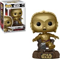 Star Wars: Return of the Jedi 40th Anniversary Funko Pop Vinyl: C3PO in Chair - thumbnail