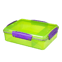 Sistema Lunch - Snack Attack Duo - 975 ml Groen/Paars Sistema Lunch - Snack Attack Duo - 975 ml Groen/Paars
