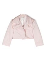 Colorichiari veste en satin à manches longues - Rose