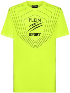 Plein Sport t-shirt en coton à logo imprimé - Jaune