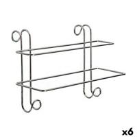 Handdoekrek met stang W4294 W4294 Zilverkleurig Metaal 14 x 20 x 39 cm (6 Stuks)