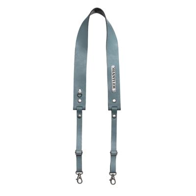 The Hantler Camera Neck strap Steel blue / Old silver
