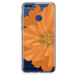 Orange Ellila flower: Huawei P Smart (2018) Transparant Hoesje