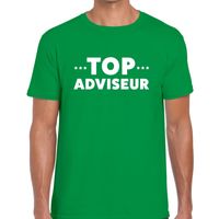 Top adviseur beurs/evenementen t-shirt groen heren - thumbnail