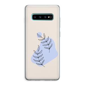 Leaf me if you can: Samsung Galaxy S10 Plus Transparant Hoesje
