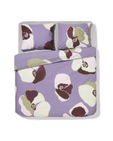 HEMA Dekbedovertrek 240x200/220cm zacht katoen bloemen (rood)