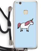 Eenhoorn: Huawei Ascend P10 Lite Transparant Hoesje met koord