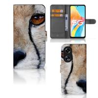 OPPO Reno8 T 5G | Telefoonhoesje | Met pasjeshouder | Cheetah OPPO Reno8 T 5G | Telefoonhoesje | Met pasjeshouder | Cheetah