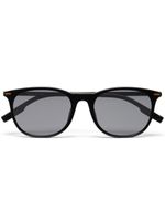 Zegna lunettes de soleil à monture carrée - Noir