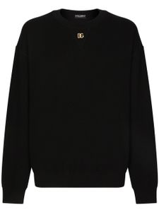 Dolce & Gabbana pull en cachemire à logo DG - Noir