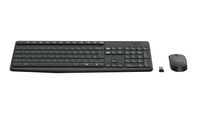 Logitech MK235 toetsenbord Inclusief muis USB QWERTY US International Grijs - thumbnail
