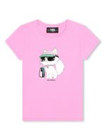 Karl Lagerfeld Kids t-shirt Choupette à manches courtes - Rose - thumbnail