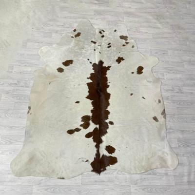 Koeienhuid bruin creme wit 215x180cm M/L