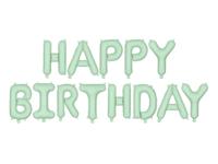 Happy Birthday Ballonnen set Lichtgroen