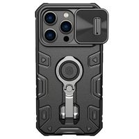 Nillkin CamShield Armor Pro iPhone 14 Pro Max Hybride Hoesje - Zwart - thumbnail
