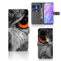 Samsung Galaxy S20 Ultra | Telefoonhoesje | Met pasjeshouder | Uil