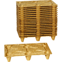 Houtvezelpallet | hout | 80x60x12cm | bruin | 1 stuks