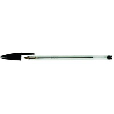 50x Bic Cristal balpen zwart medium