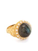 Missoma x Harris Reed bague à pierre en labradorite