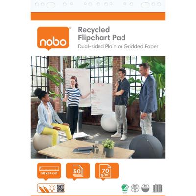 Flipoverpapier nobo gerecycled 58x81cm rol