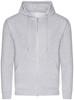 Just Cool JH250 Organic Zoodie - Heather Grey - S