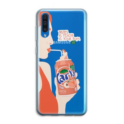 Peach please!: Samsung Galaxy A50 Transparant Hoesje