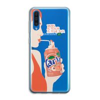 Peach please!: Samsung Galaxy A50 Transparant Hoesje