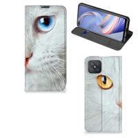 OPPO Reno4 Z 5G | Hoesje maken | Witte Kat