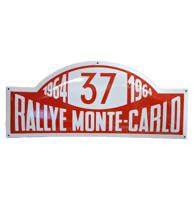 Rallye Monte Carlo 1964 Emaille Bord - 70 x 30cm