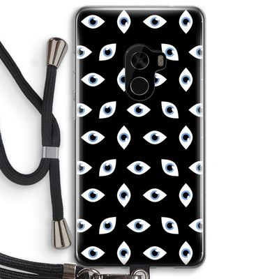 Eyes pattern: Xiaomi Mi Mix 2 Transparant Hoesje met koord