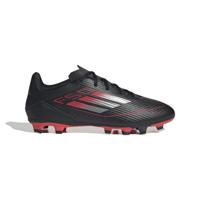 adidas F50 Club Gras / Kunstgras Voetbalschoenen (MG) Zwart Rood Zilver