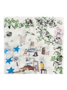 Faliero Sarti Faliero Sarti X L'Eclaireur 'Los Angeles' scarf - Blanc