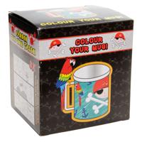 Duckiez Kleur je eigen beker piraat 250 ml | 24 stuks