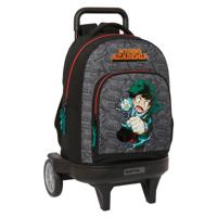 Schoolrugzak met Wielen My Hero Academia Zwart 33 x 45 x 22 cm